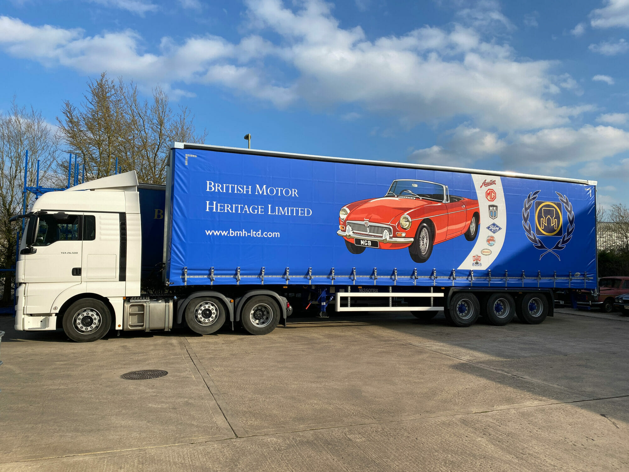 British Motor Heritage truck