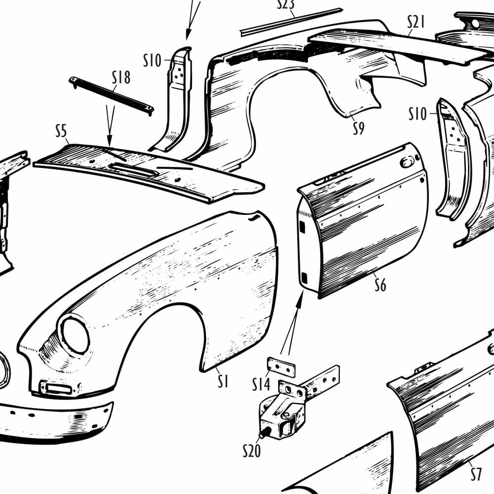 MGB Skin Panels