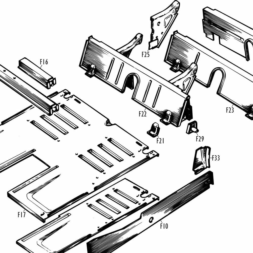 MG Midget Front Centre Body