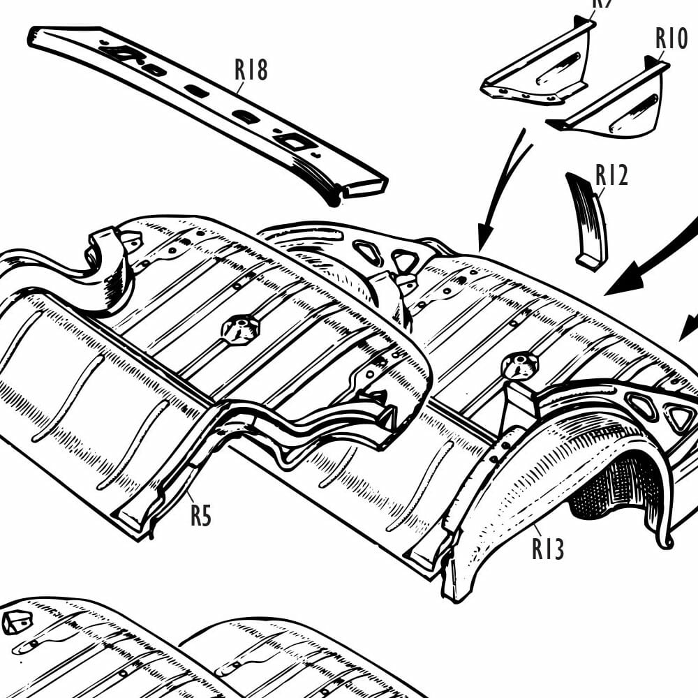 MG Midget Rear Body