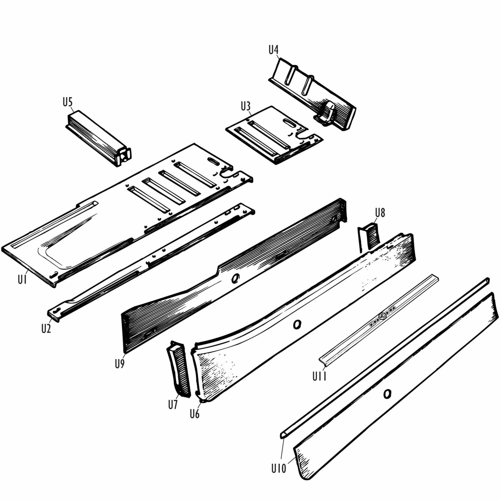 MG Midget Sprite - Inner Panels