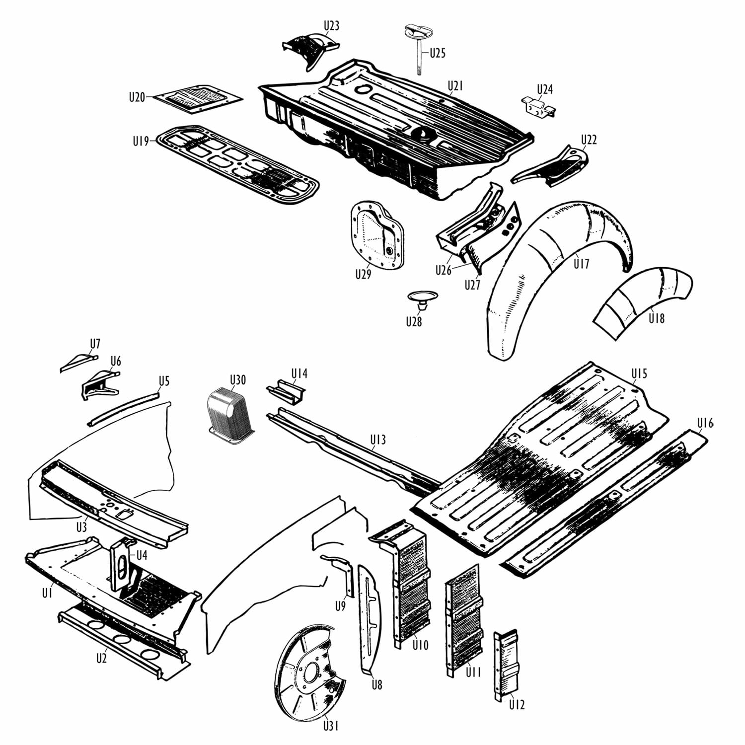 Steelcraft - MGB - Inner Panels