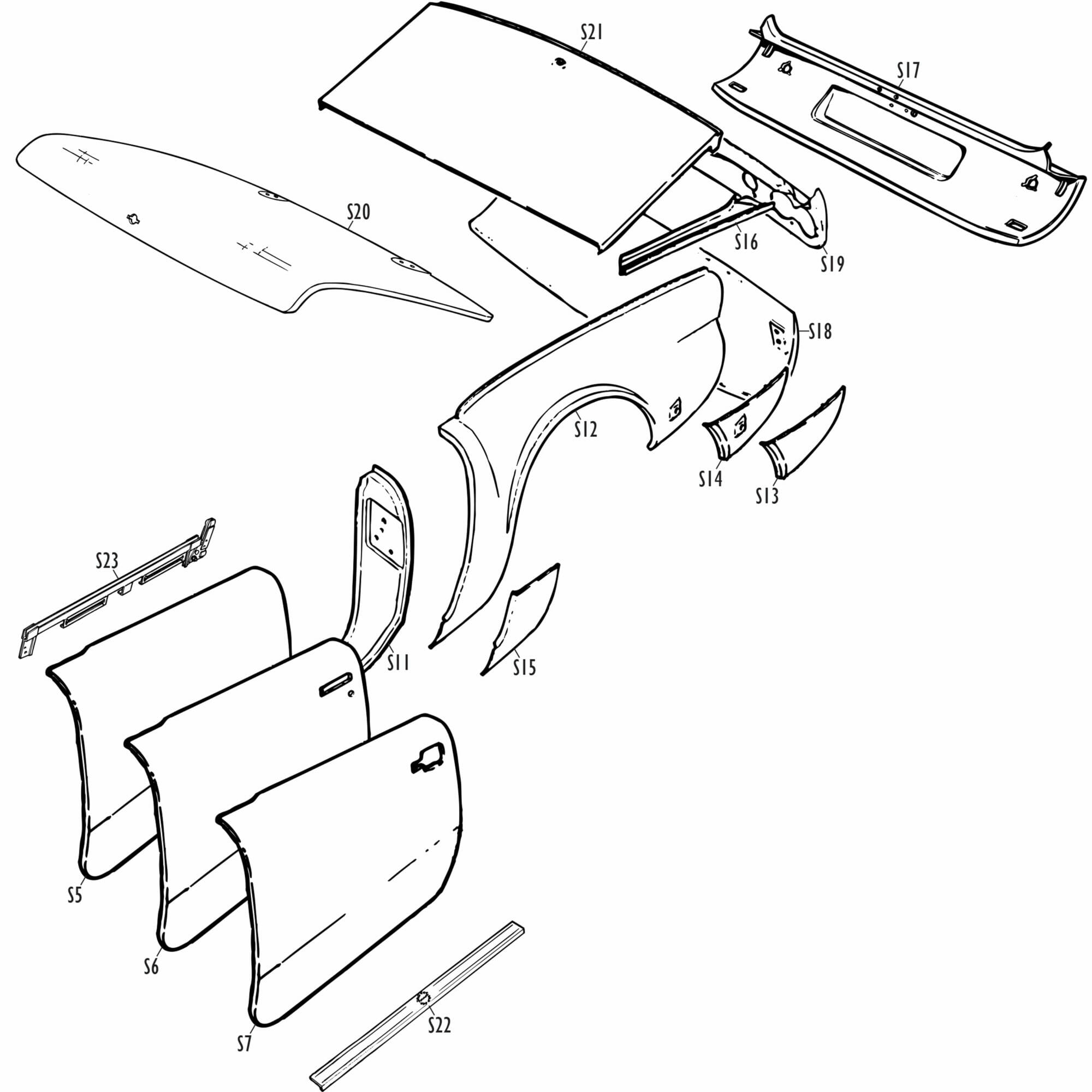 Triumph Spitfire - Outer Panels