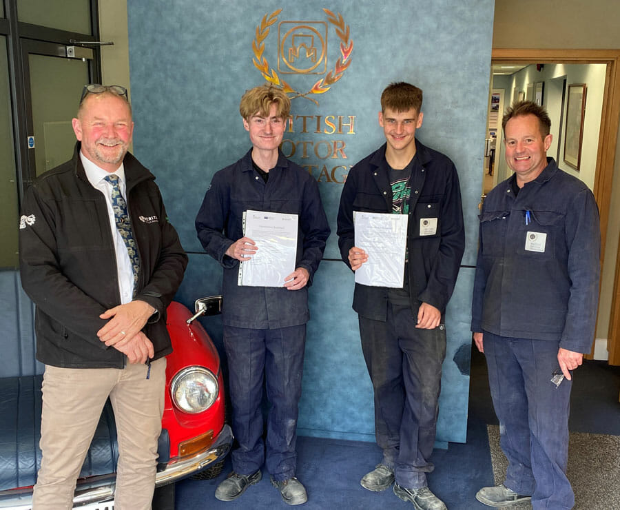 BMH sign 2 apprentices