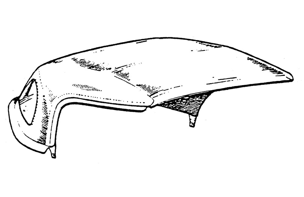 Coventry Hood & Tonneau - MGB Deluxe Hood AKE5372