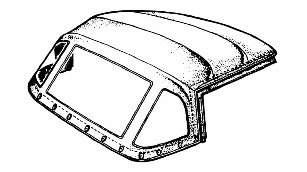 Coventry Hood & Tonneau - TR4 Hood 705963