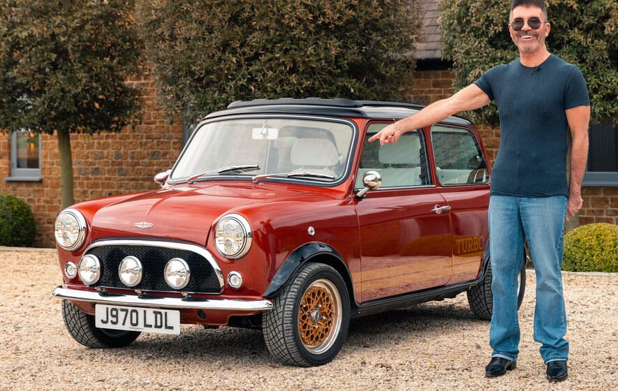 Simon Cowell has becomes the first owner of a Mini eMastered