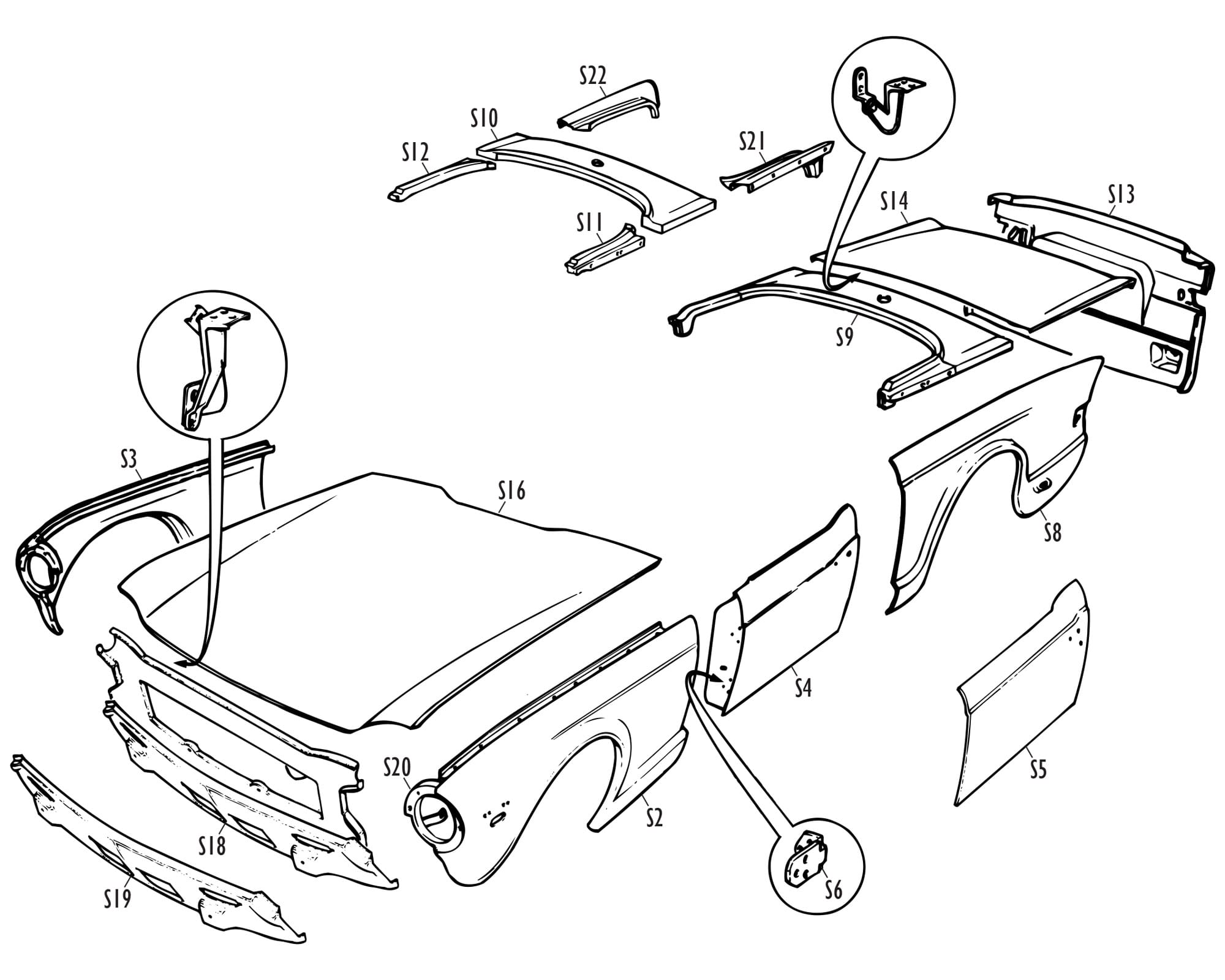 Triumph Parts - TR Skin Panels August 25