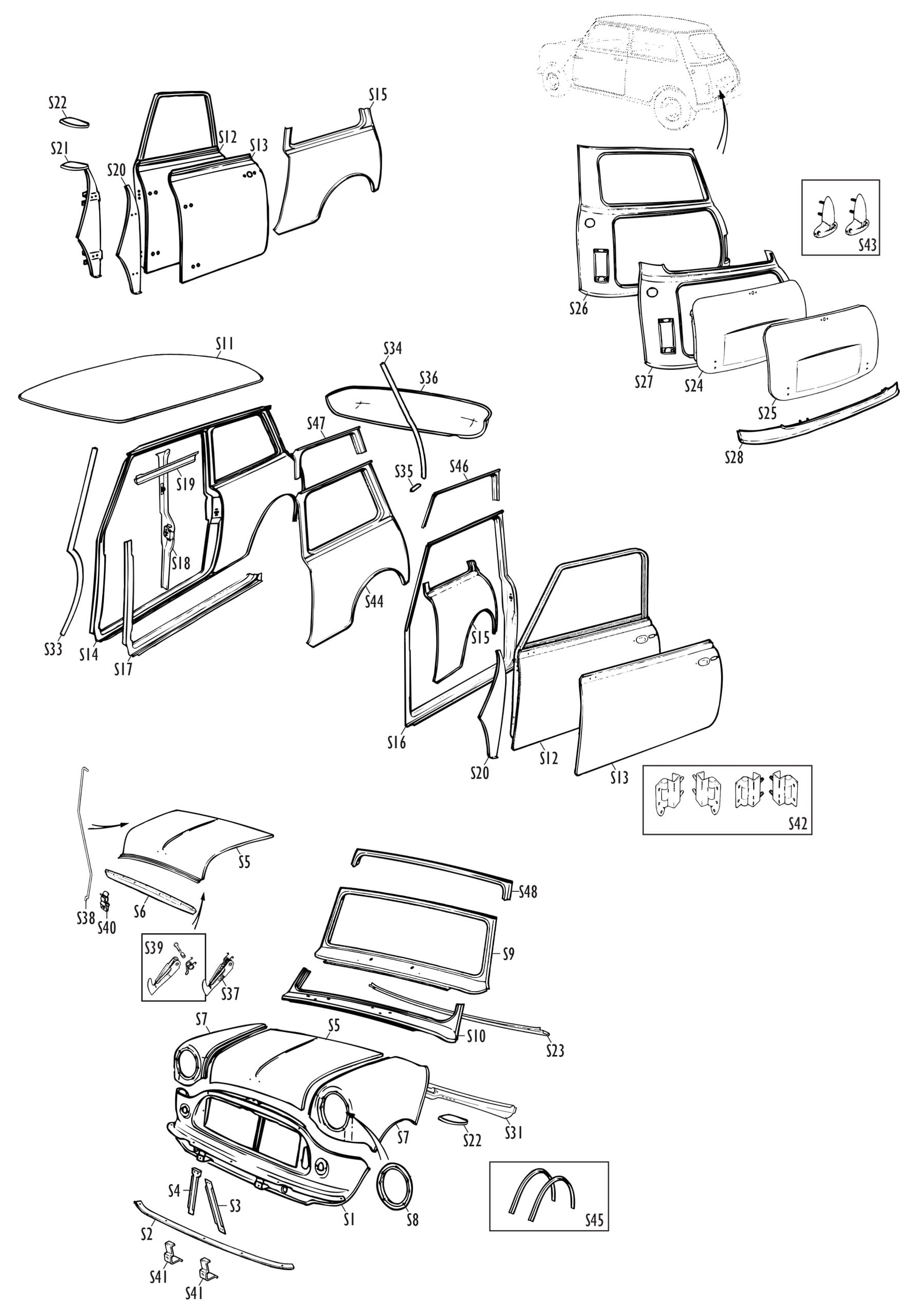 Mini Parts - Skin Panels August 25