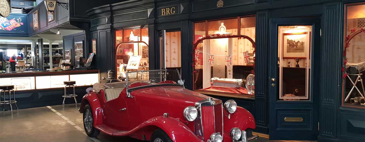 British Racing Green facility Interior Red MG